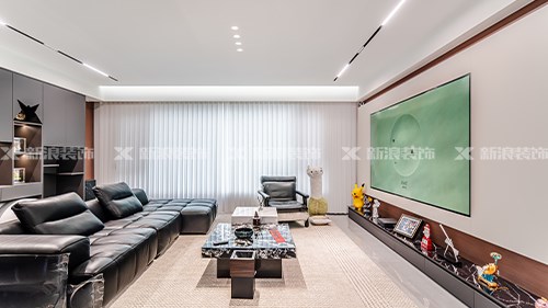 星城天地191㎡意式簡約，餐廚一體靈動設計|長沙全屋整裝